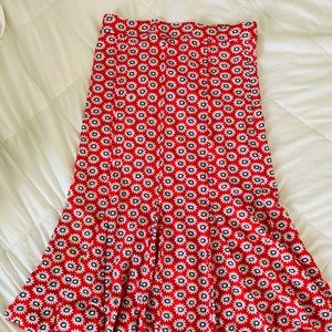 Tory Burch XS red skirt